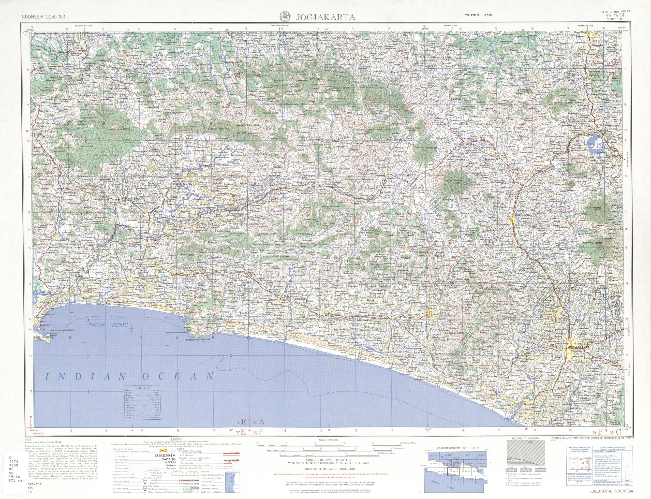 download peta topografi Yogyakarta